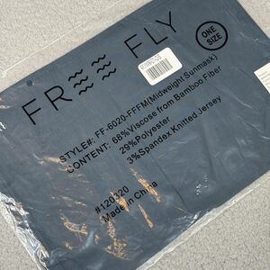 Free Fly Bamboo Midweight Sun Mask Blue Dusk Neck Gaiter Face Cover One Size New